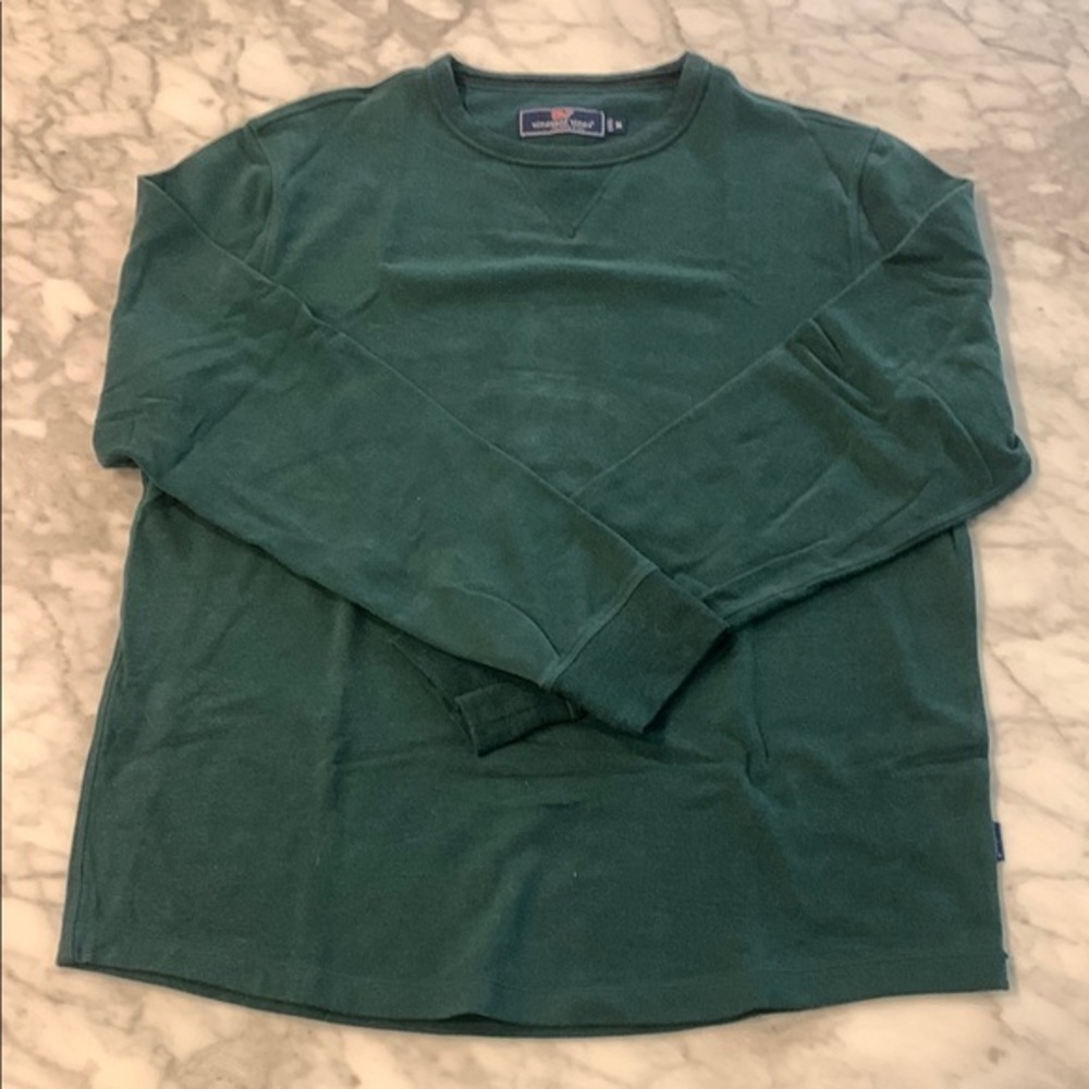 Men's Green Crew Neck Shirt, Vineyard Vines size small